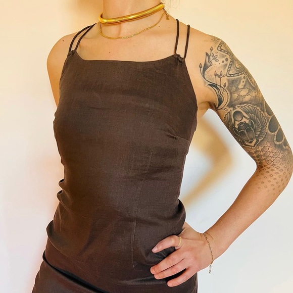 Beautiful 100% Linen Bodycon Midi - Picture 5 of 5